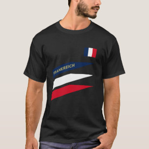 Frankreich Geschenk Französische Flagge Eiffelturm T-Shirt