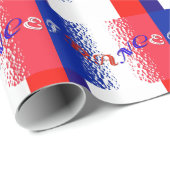 Frankreich Geschenkpapier (Rolleneckpunkt)