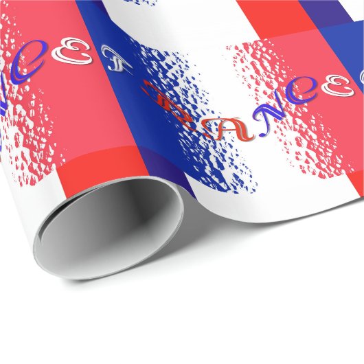 Frankreich Geschenkpapier (Rolleneckpunkt)
