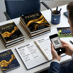 Frankreich Global Stage Supporter Hardcover Erinne Notizblock