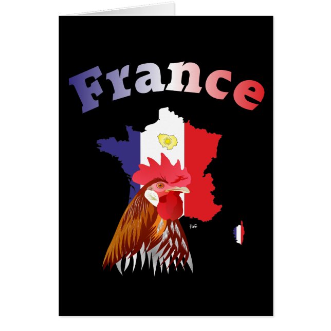 Frankreich Grusskarte (Vorne)