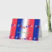 Frankreich Grußkarte Karte (Rückseite)