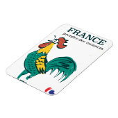 Frankreich Hahnenwurst Reiseplakat Magnet (Linke Seite)