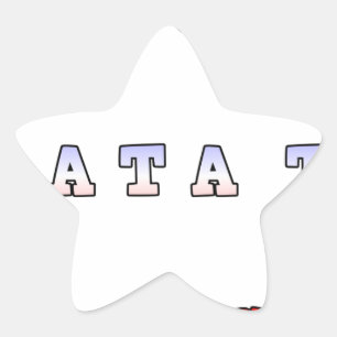 FRANKREICH HAKUNA MATATA BLAU WEISS ROT EINHEIT FA Stern-Aufkleber