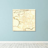 Frankreich Hauptstädte Leinwanddruck (Insitu (Holzboden))