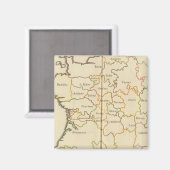 Frankreich Hauptstädte Magnet (Vorderseite/Rückseite)