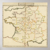 Frankreich Hauptstädte Poster (Vorne)