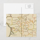 Frankreich Hauptstädte Postkarte (Vorne/Hinten)