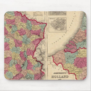 Frankreich Holland und Belgien Mousepad
