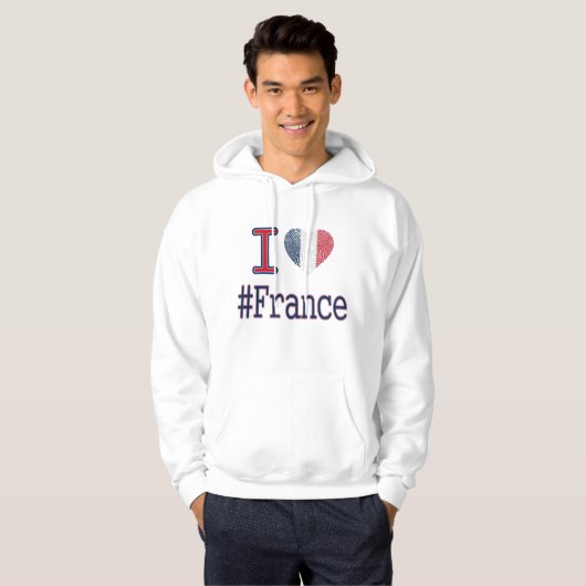 Frankreich Hoodie (Vorne ganz)