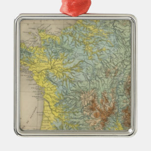 Frankreich hypsometric ornament aus metall