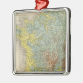 Frankreich hypsometric ornament aus metall (Links)