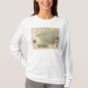 Frankreich hypsometric T-Shirt