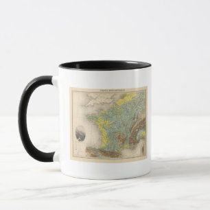 Frankreich hypsometrisch tasse