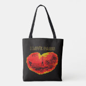 Frankreich ich liebe Paris Tragetasche Tasche (Rückseite)