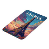 Frankreich Illustration Travel Art Vintag Magnet (Linke Seite)