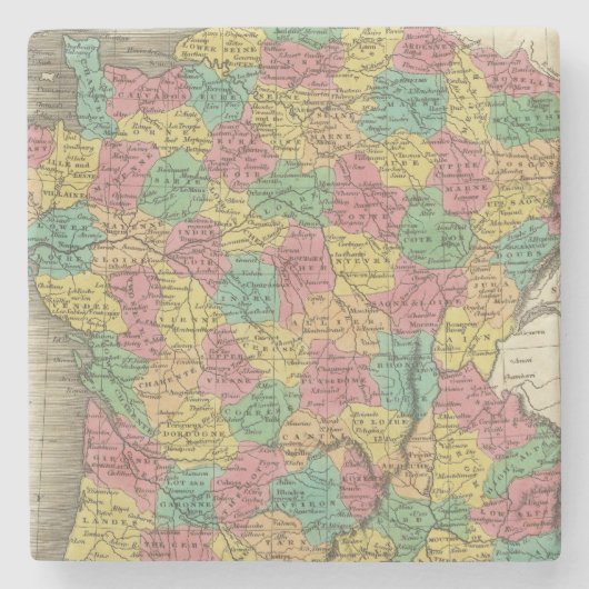 Frankreich, in den Abteilungen Steinuntersetzer (Vorderseite)