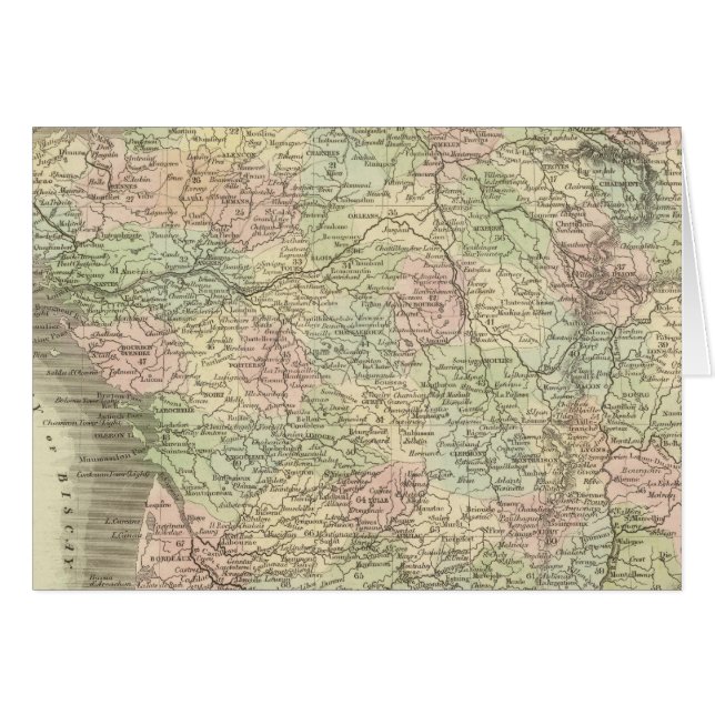 Frankreich in den Departements (Vorderseite (Horizontal))