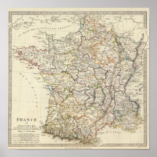 Frankreich in den Provinzen Poster