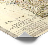 Frankreich in Provinzen Poster (Ecke)