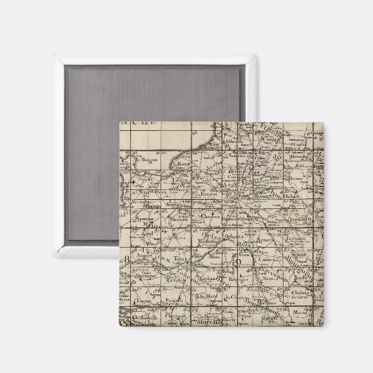 Frankreich-Index Magnet (Vorderseite/Rückseite)