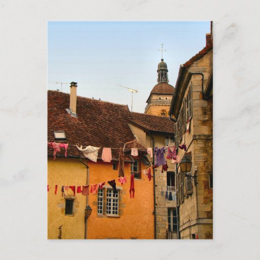 Frankreich, Jura, Arbois; Häuser in der Stadt Postkarte (Vorderseite)