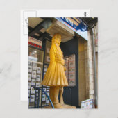 Frankreich, Jura, Arbois; Statue eines Winzers Postkarte (Vorne/Hinten)