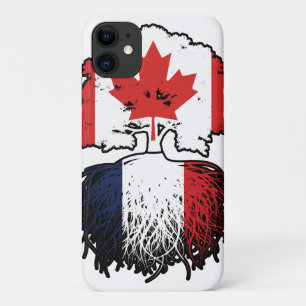 Frankreich - kanadisches Tree-Roots-Flag in Kanada Case-Mate iPhone Hülle