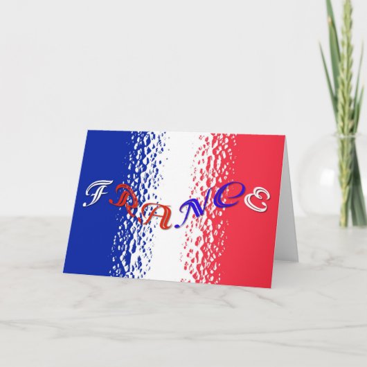 Frankreich Karte (Vorderseite)