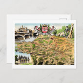 Frankreich Karte des Dordogne-Tales (Vorne/Hinten)