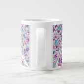 Frankreich Karte Jumbo-Tasse (Rückseite)