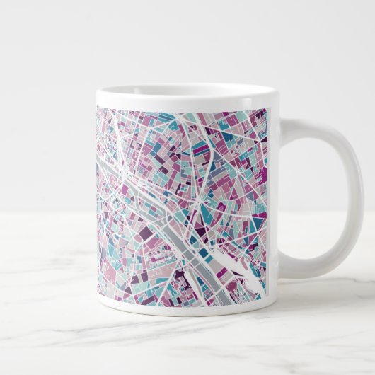 Frankreich Karte Jumbo-Tasse (Rechts)
