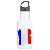 Frankreich - Karte Trinkflasche (Vorderseite)