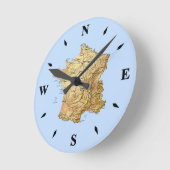 Frankreich Karte Uhr (Winkel)