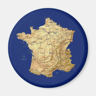 Frankreich-Karten-Magnet Magnet