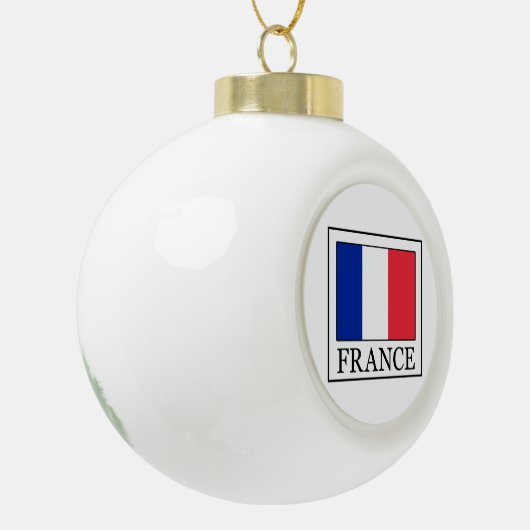 Frankreich Keramik Kugel-Ornament (Links)