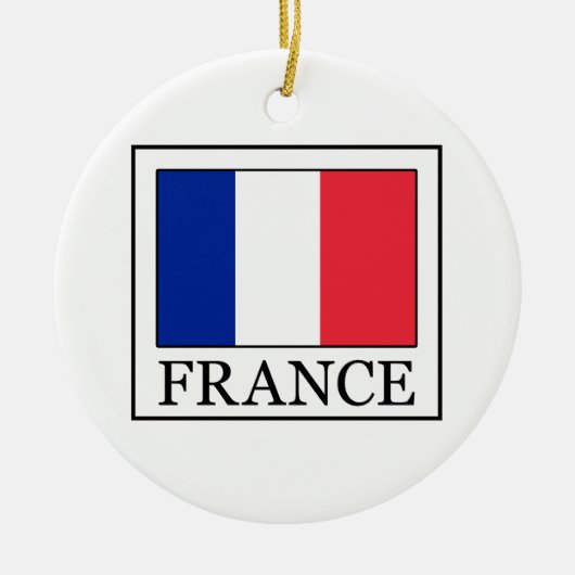 Frankreich Keramik Ornament (Vorne)