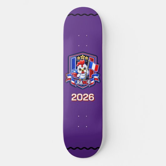 Frankreich Kinder Skateboard (Vorderseite)