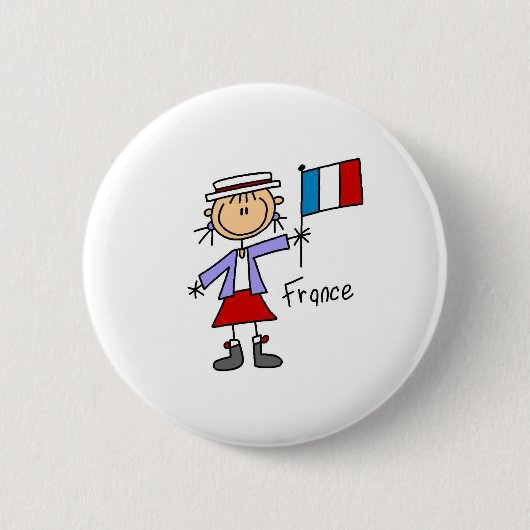 Frankreich-Knopf Button (Vorderseite)