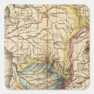 Frankreich-Konstitution Quadratischer Aufkleber