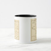 Frankreich Kontur der Flüsse Tasse (Zentrum)