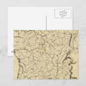 Frankreich Kontur Postkarte (Vorne/Hinten)