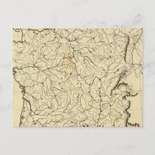 Frankreich Kontur Postkarte (Vorderseite)