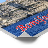 Frankreich - Korsika - Bonifacio - Poster (Ecke)