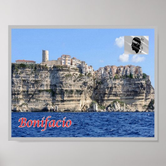 Frankreich - Korsika - Bonifacio - Poster (Vorne)