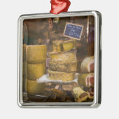 Frankreich, Korsika. Käse und Charcuterie Silbernes Ornament (Links)