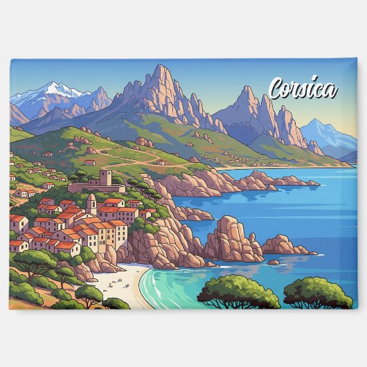 Frankreich Korsika Reisen Magnet (Vorderseite)