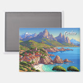 Frankreich Korsika Reisen Magnet (Vorderseite/Rückseite)