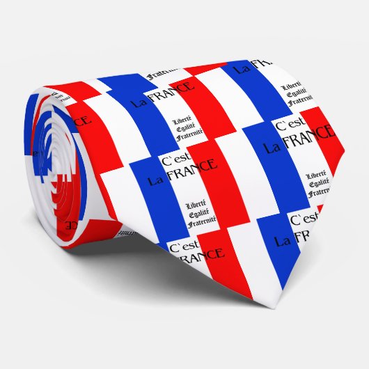Frankreich Krawatte (Gerollt)