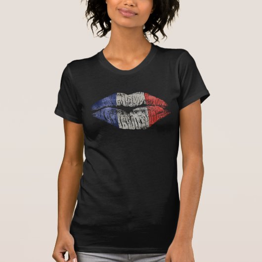 Frankreich-Kuss T-Shirt (Vorderseite)